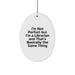 Funny Librarian Gifts for Men Women Friends Coworkers Family, Oval Ornament with I'm Not Perfect But I'm A Librarian And That's Basically The Same Thing Quote, Christmas Unique Decorations - Image 1