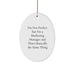 Funny Marketing Manager Gift, Oval Ornament with Inspirational Quote, Gifts from Friends for Marketing Manager, Unique Christmas Unique Gifts for Office - Image 1