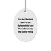Funny Optometrist Gifts, 'I'm Not Perfect But I'm An Optometrist And That's Basically The Same Thing', Oval Ornament for Optometrist Friends, Family, Coworkers, Unique Christmas Decorations - Image 1
