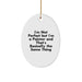 Funny Painter Gifts, Oval Ornament for Painter, 'I'm Not Perfect But I'm A Painter And That's Basically The Same Thing' Christmas Unique Gifts from Friends, Gifts for Painter - Image 1