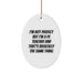 Funny Oval Ornament for PE Teacher - Gifts from Friends, Family, or Coworkers - Perfect Christmas Unique Gifts for PE Teacher Men or Women - Image 1