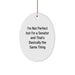 Funny Senator Oval Ornaments for Christmas Unique Gifts from Friends to Family Members with I'm Not Perfect But I'm A Senator And That's Basically The Same Thing Quote - Image 1