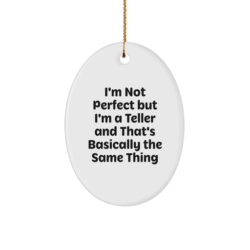 Funny Teller Oval Ornament Gifts from Men to Friends for Christmas Unique Decorations - Image 1