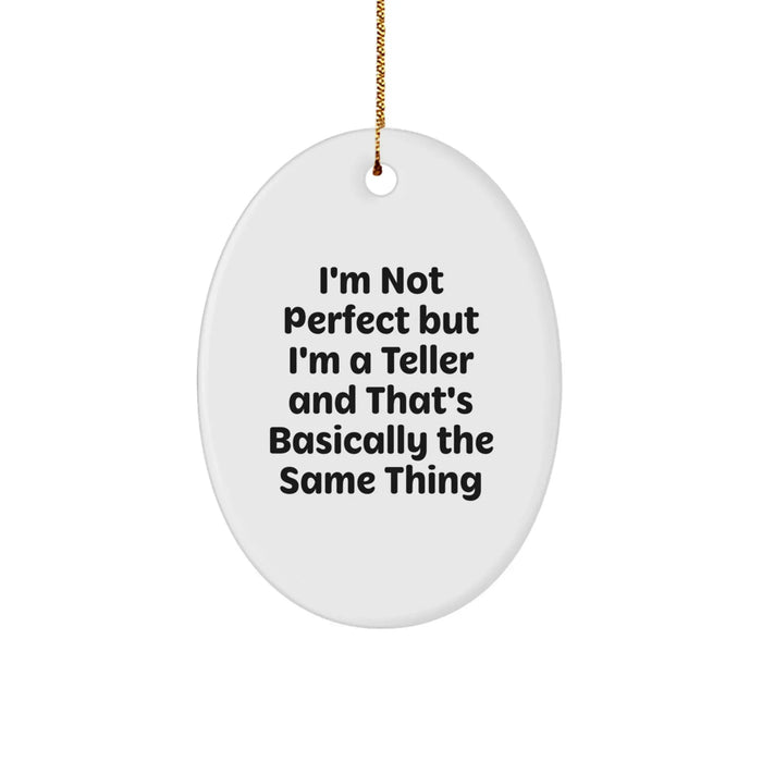 Funny Teller Oval Ornament Gifts from Men to Friends for Christmas Unique Decorations - Image 1