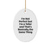 Funny Teller Oval Ornament Gifts from Men to Friends for Christmas Unique Decorations - Image 1