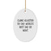 Funny Claims Adjuster Oval Ornament - World's Best Dad Gifts for Claims Adjuster at Christmas - Claims Adjuster Gifts from Family - Image 1