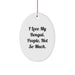Bengal Cat Oval Ornament, Funny Quote Gifts for Bengal Cat Lovers, Christmas Unique Decorations Gifts from Friends to Family - Image 1
