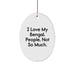 Bengal Cat Oval Ornament, Funny Quote Gifts from Friends to Bengal Cat Lovers for Christmas Unique Gifts - Image 1