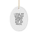 Fun Scottish Terrier Dog Oval Ornament, Gifts from Friends for Scottish Terrier Lovers, 'I Love My Scottish Terrier. People, Not So Much.' - Image 1
