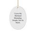 Funny Shetland Sheepdog Lover Gifts from Family, Friends, or Coworkers - Unique Oval Ornament for Christmas Unique Gifts - Image 1