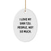 Funny Shih Tzu Dog Lover Christmas Unique Gifts from Friends Oval Ornament - Image 1
