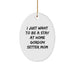 Funny Gordon Setter Dog Mom Christmas Oval Ornament Gifts from Family for Home Decor, 'I Just Want To Be A Stay At Home Gordon Setter Mom' - Image 1