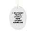 Funny Afghan Hound Dog Gifts, Oval Ornament for Afghan Hound Dad, Christmas Unique Gifts from Men for Dad - Image 1