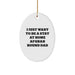 Funny Afghan Hound Dog Dad Gifts from Men to Husband, Oval Ornament for Christmas Unique Gifts - Image 1