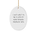 Funny Alaskan Malamute Dog Dad Christmas Unique Gifts Oval Ornament for Home Decor Gifts from Men to Friends Family - Image 1