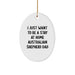 Funny Australian Shepherd Dog Oval Ornament Gifts from Dad for Men Friends Family Christmas Unique - Image 1