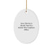 Funny Compliance Officer Gift - Oval Ornament for Men - Christmas Unique Gifts from Friends - Sorry This Guy Is Already Taken By A Smokin' Hot Compliance Officer - Image 1