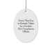 Funny Compliance Officer Gifts for Men - Sorry This Guy Oval Ornament, Christmas Unique Gifts from Friends, Family, Coworkers for Compliance Officer - Image 1