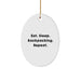 Funny Backpacking Oval Ornament Gifts from Family for Christmas - Image 1