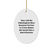 Funny Unbiological Mom Oval Ornament Gifts from Friends for the Partner in Crime Unbiological Mom Christmas Unique - Image 1