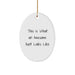 Funny Aunt Gifts This Is What An Awesome Aunt Looks Like Oval Ornament Christmas - Image 1