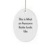 Funny Bestie Gifts for Bestie - Oval Ornament, This Is What An Awesome Bestie Looks Like, Christmas Unique Gifts from Friends - Image 1