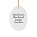German Shorthaired Pointer Dog Gifts, Funny Quote Oval Ornament, Gifts from Family for Loved Ones, Unique Christmas Memorable Presents - Image 1