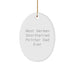 German Shorthaired Pointer Dad Gifts for Him - Oval Ornament, Funny Quote, Christmas Decorations, Gifts from Family to German Shorthaired Pointer Dog Owners - Image 1