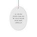 Funny Air Traffic Controller Gifts for Men - Coolest Oval Ornament Christmas Unique Gifts from Friends - Image 1