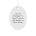 Funny Oncologist Gifts from Men Christmas Unique Gifts for Oncologist Oval Ornament - Image 1