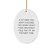 Funny Architect Gifts for Men, Oval Ornament Christmas Unique Presents from Friends to Coworkers, 'If At First You Don't Succeed, Try Doing What Your Architect Told You To Do The First Time.' - Image 1