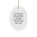 Funny Web Developer Christmas Oval Ornament Gifts from Family to Friends - 'If At First You Don't Succeed, Try Doing What Your Web Developer Told You To Do The First Time.' - Image 1