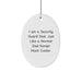 Funny Security Guard Dad Gifts from Family - Oval Ornament for Men - I Am A Security Guard Dad - Christmas Unique Decorations - Image 1