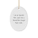 Funny Operator Mom Oval Ornament Gifts from Friends and Family for Christmas Decor - Image 1
