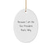 Funny Vice President Oval Ornament Gifts from Men Women Friends Coworkers Family for Vice President's Christmas - Image 1