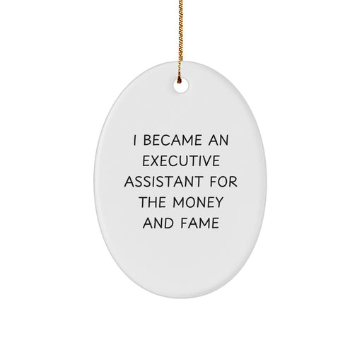 Executive Assistant Oval Ornament Gifts from Men to Women Friends for Christmas Unique Office Decor - Image 1