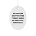 Funny American Staffordshire Terrier Dog Oval Ornament Gifts from Friends to Family - Image 1