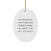 Funny American Staffordshire Terrier Dog Gifts for Men from Friends - Oval Ornament - Christmas Unique Decorations - Image 1