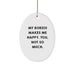 Borzoi Dog Oval Ornament Funny Christmas Unique Gift for Dog Lovers, Gifts from Friends and Family - Image 1