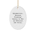 Funny Optometrist Gifts from Men to Optometrist Friends for Christmas - Oval Ornament, Optometrist Humor, Unique Christmas Unique Gifts for Optometrist - Image 1