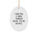Cairn Terrier Dog Lovers Funny Gifts from Family for Christmas Oval Ornament - Image 1