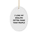 English Setter Dog Lovers Gifts from Family - Oval Ornament for Christmas - Image 1