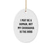 Funny Chihuahua Dog Lover Gifts from Friends and Family - Oval Ornament for Christmas Unique Presents - Image 1