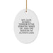Funny Jack Russell Terrier Dog Oval Ornament Gifts from Men to Family Members for Christmas Unique Decorations - Image 1