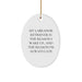 Funny Labrador Retriever Dog Christmas Unique Gifts from Friends for Dog Owners - Oval Ornament, My Labrador Retriever Is The Reason I Wake Up...and The Reason I'm Always Late - Image 1