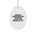 Funny German Shorthaired Pointer Dog Lover Gifts, Oval Ornament for German Shorthaired Pointer Dog, Unique Christmas Unique Gifts for Family and Friends - Image 1