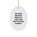 Funny Saint Bernard Dog Oval Ornament Gifts for Saint Bernard Dog Lovers, Gifts from Family, Friends, or Coworkers, Christmas Unique Presents - Image 1