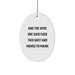 Funny Maine Oval Ornament Gifts from Friends and Family, 'And The Wise One Said F--k This Shit! And Moved To Maine' Christmas Unique Gifts - Image 1