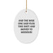 Funny Missouri Gifts for Friends - Oval Ornament with 'And The Wise One Said F--k This Shit! And Moved To Missouri' Quote - Christmas Unique Gifts from Men - Image 1