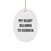 Georgia Oval Ornament Funny Quote Gifts from Family and Friends for Georgia Lover Christmas Unique Presents - Image 1